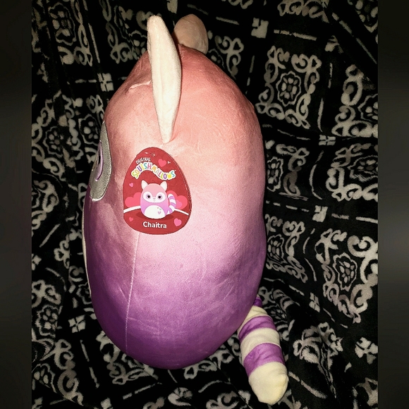 Squishmallows 14" Chaitra Purple Lemur HEARTS Valentines 2023 Kellytoy NWT - Picture 2 of 7